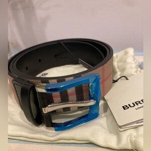 Burberry Men’s 35mm Vintage Check Belt